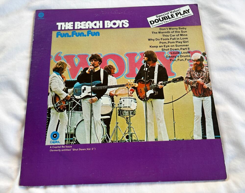 The Beach Boys 2LP Fun Fun Fun and Dance Dance Dance LP Vinyl Record